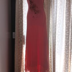 Beautiful Floral Sequin Pattern Long Dress