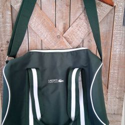 Super Cute BRAND NEW  Green Lacoste Duffle Bag 