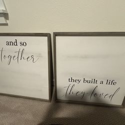 Together They Built A Life They Loved Wall Decor
