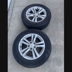 2 -  225/65r17 5x4.5 Stock Chevy Impala Equinox Honda Civic Accord Camry Corolla Rav4 Tacoma Rims Wheels Tires!!