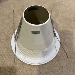 13 White Recessed Conical Baffle Trim