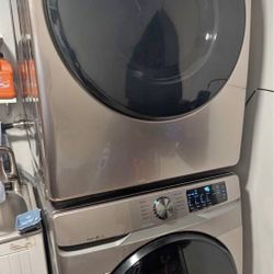 Samsung - 4.5 Cu. Ft. High-Efficiency Stackable Smart Front Load Washer