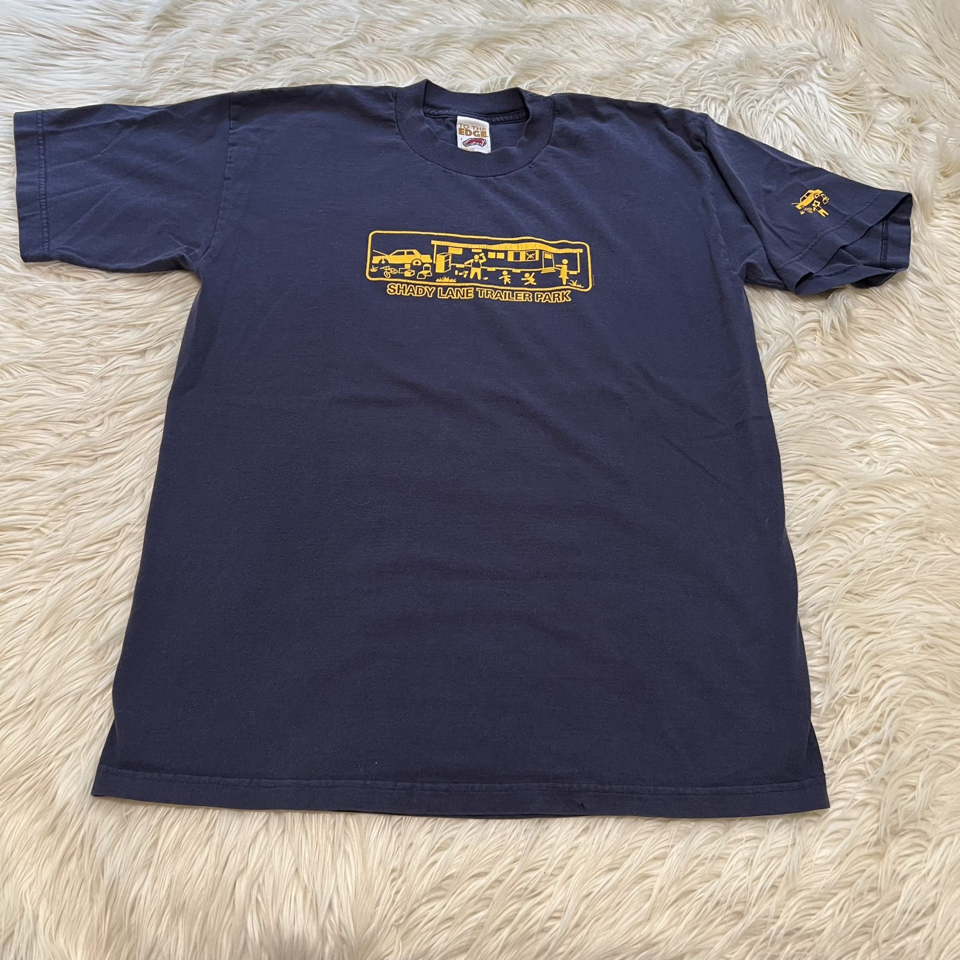 Vintage 90s To The Edge Prime Cut Tees Shady Lane Trailer Park T Shirt Size M/L