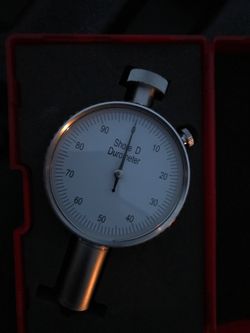 Shore D durometer