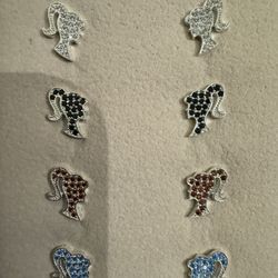 Barbie Earrings for Girls & Women 925 Sterling Silver