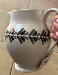 Martha Stewart modern heirloom white pitcher