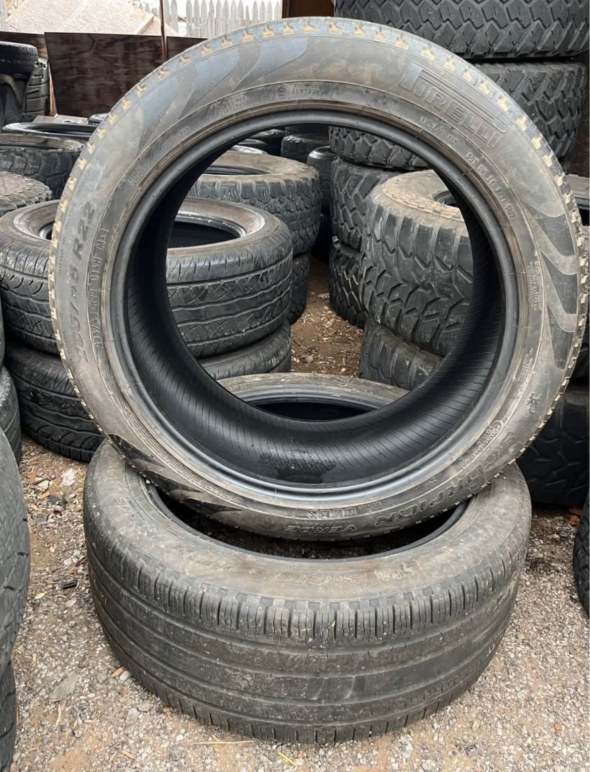 MATCHING PAIR OF 22 INCH PIRELLI SCORPION VERDE ALL SEASON TIRES