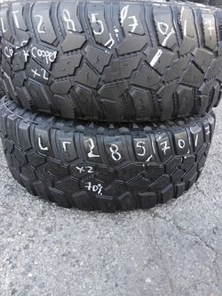 2 Used 285/70/R17 With 70% Of Tread Of Life Cooper Discovery Cooper Evolution 
