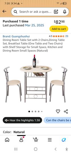 Dining table