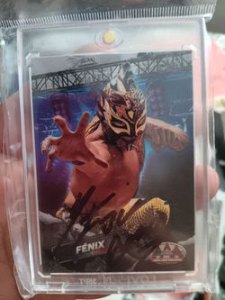 WWE REY FENIX LUCHA LIBRE AAA PANINI SIGNED CARD
