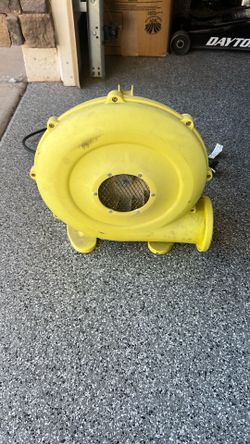 Bounce house inflator fan. Brinca Brinca