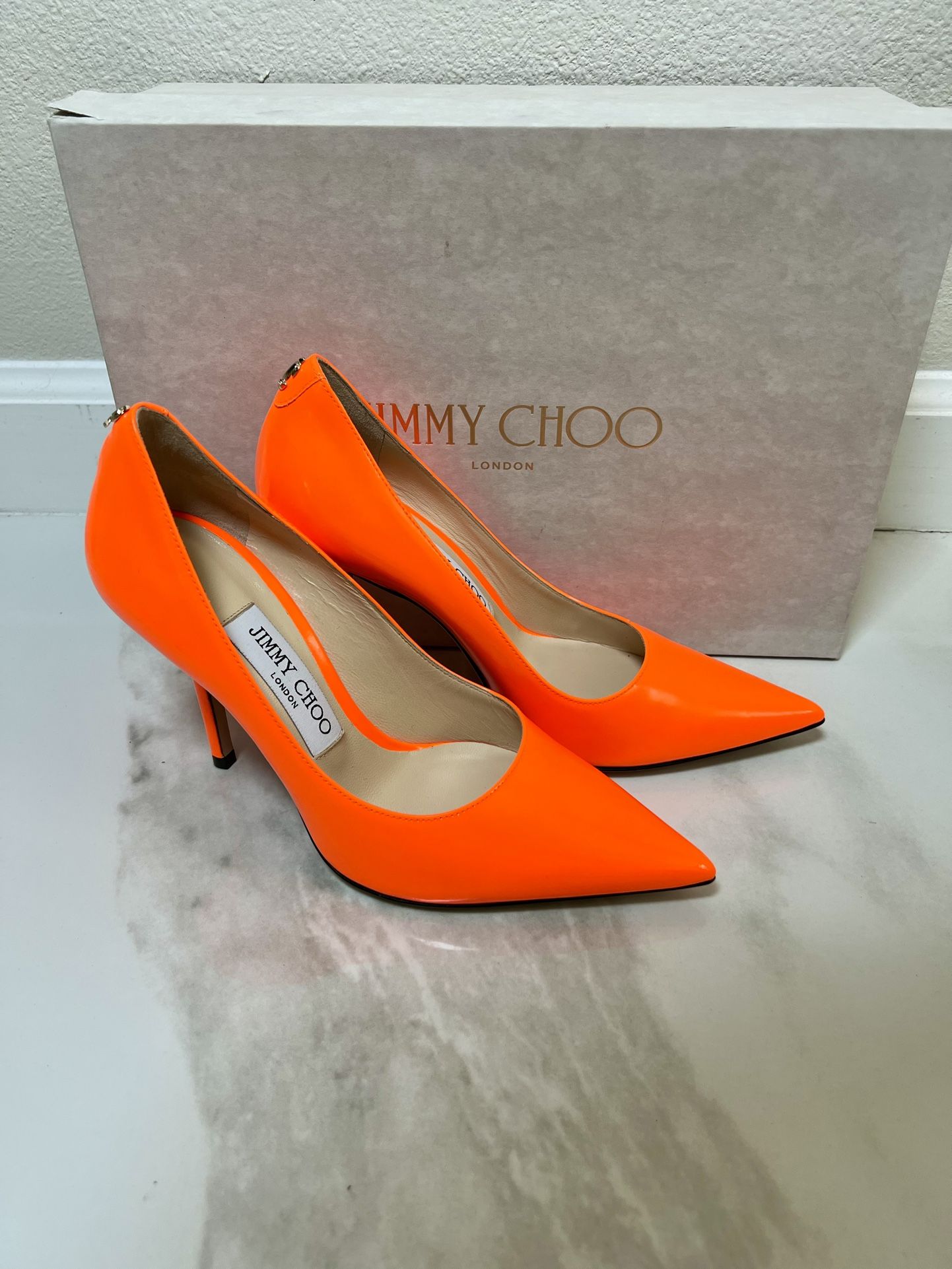 Jimmy Choo Love 100 Neon Orange 35.5