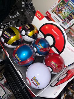 6 pack poke ball with display