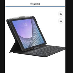 ZAGG - Messenger Folio 2 - Tablet Keyboard & Case for 10.2-inch iPad, 10.5-inch iPad/Air 3