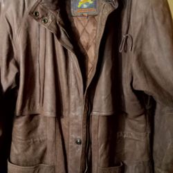 Mens Size SM 100% Leather Jacket By Adventure Bound