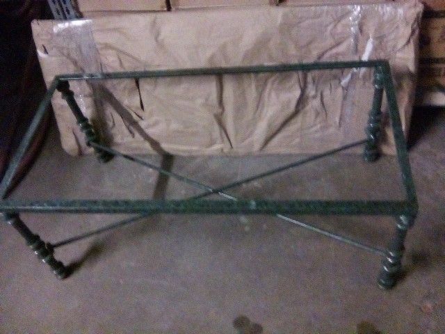Antique Granite Table Top and Base