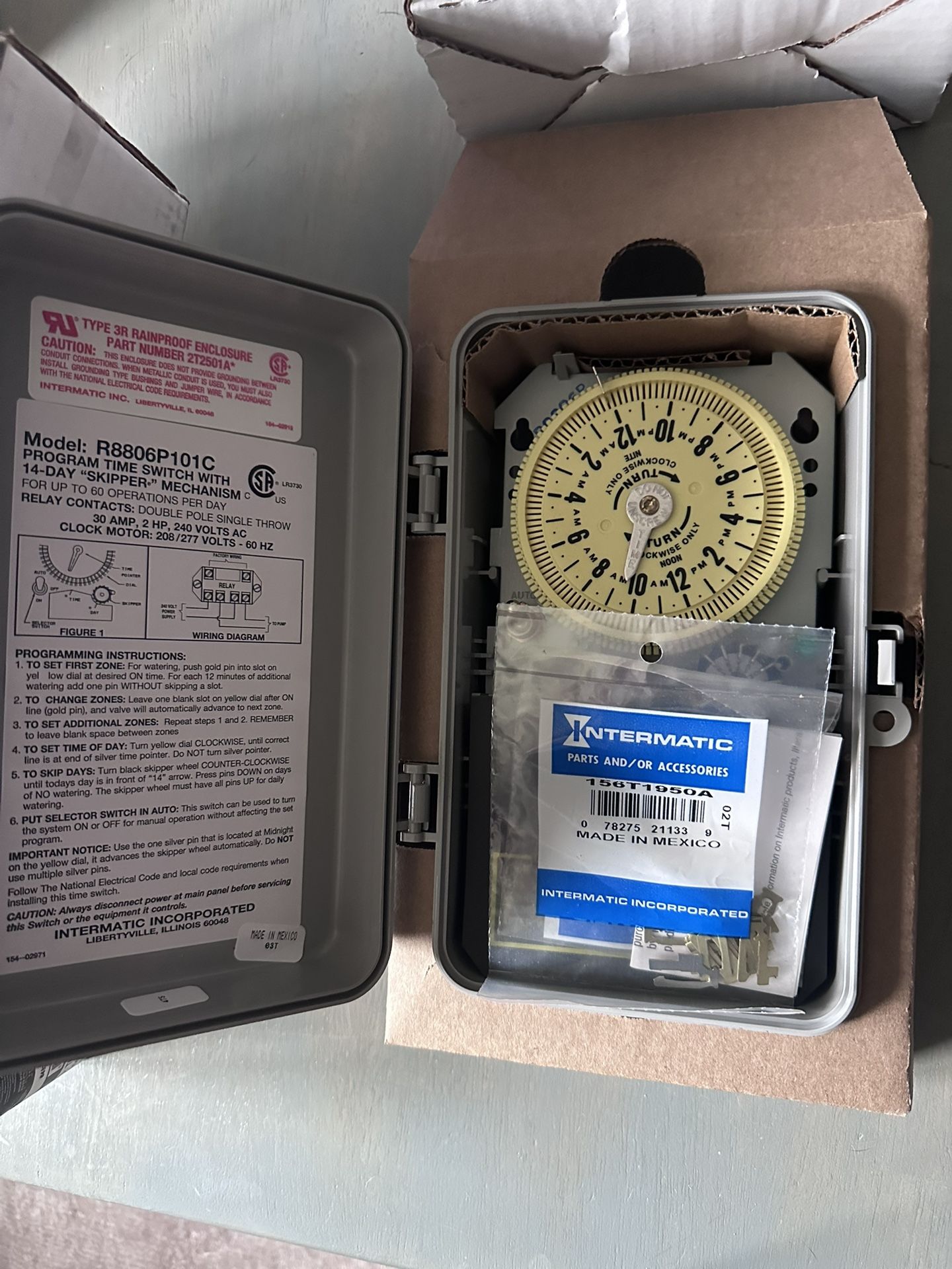 Intermatic Pool/Sprinkler/Irrigation Timer 24 Hr Mechanical