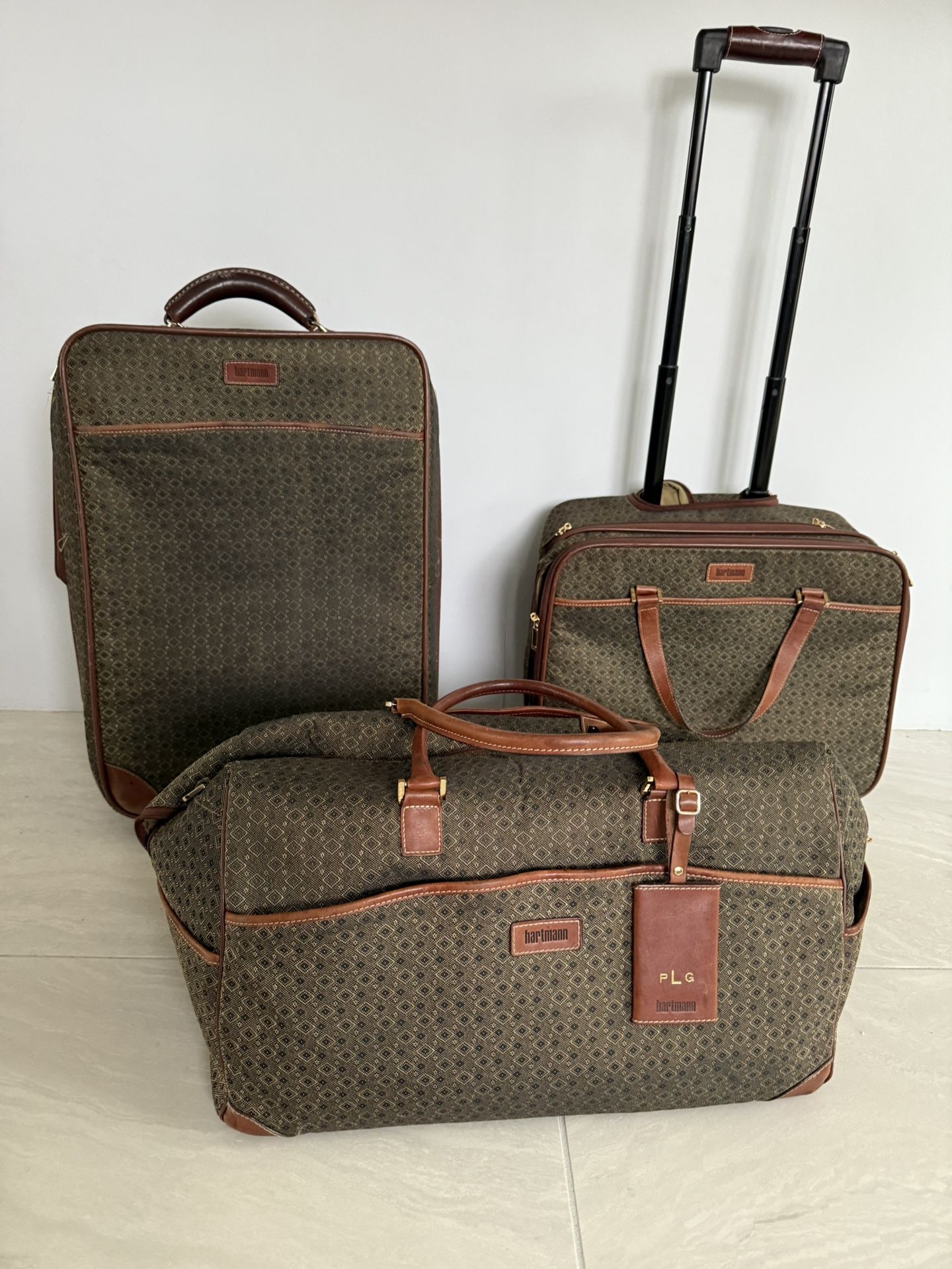 Hartman Luggage Set (Diamond Jacquard Pattern)