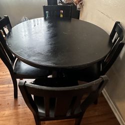 table and chairs