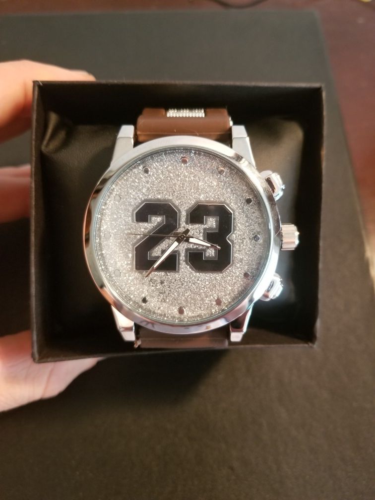 Iced out jordan watch