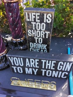 Set of 3 table decor