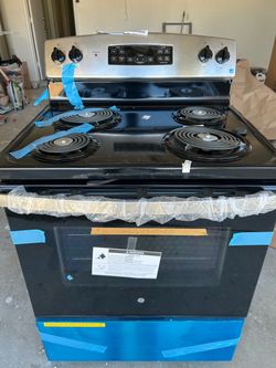 NEW GE Electric Range with Coil Burners