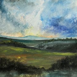 Original painting gouache 9”x12” on paper handmade