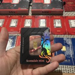 Scottsdale Mint One Gram Gold Bar