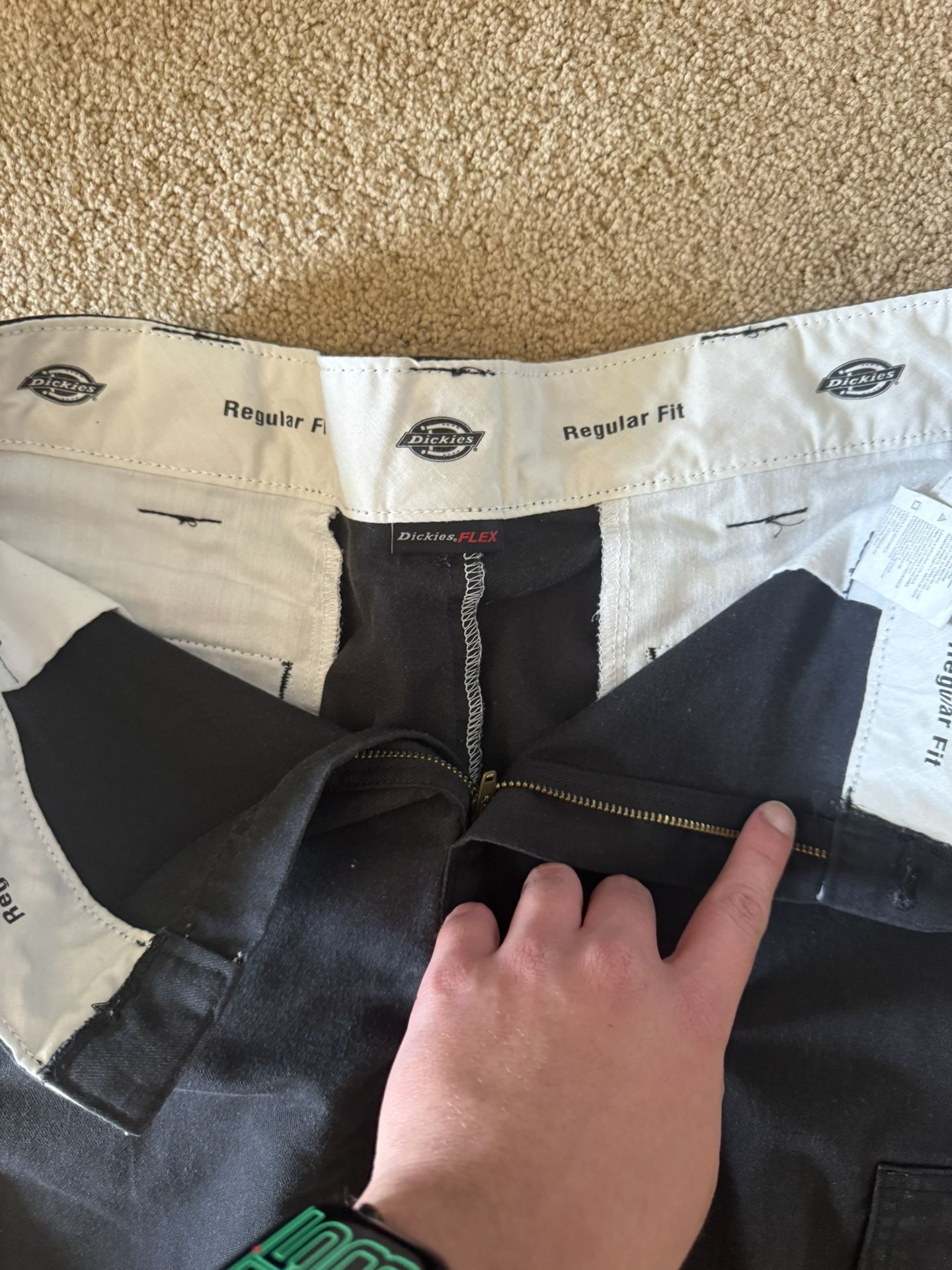 Dickies Black Straight Leg Cargo Shorts