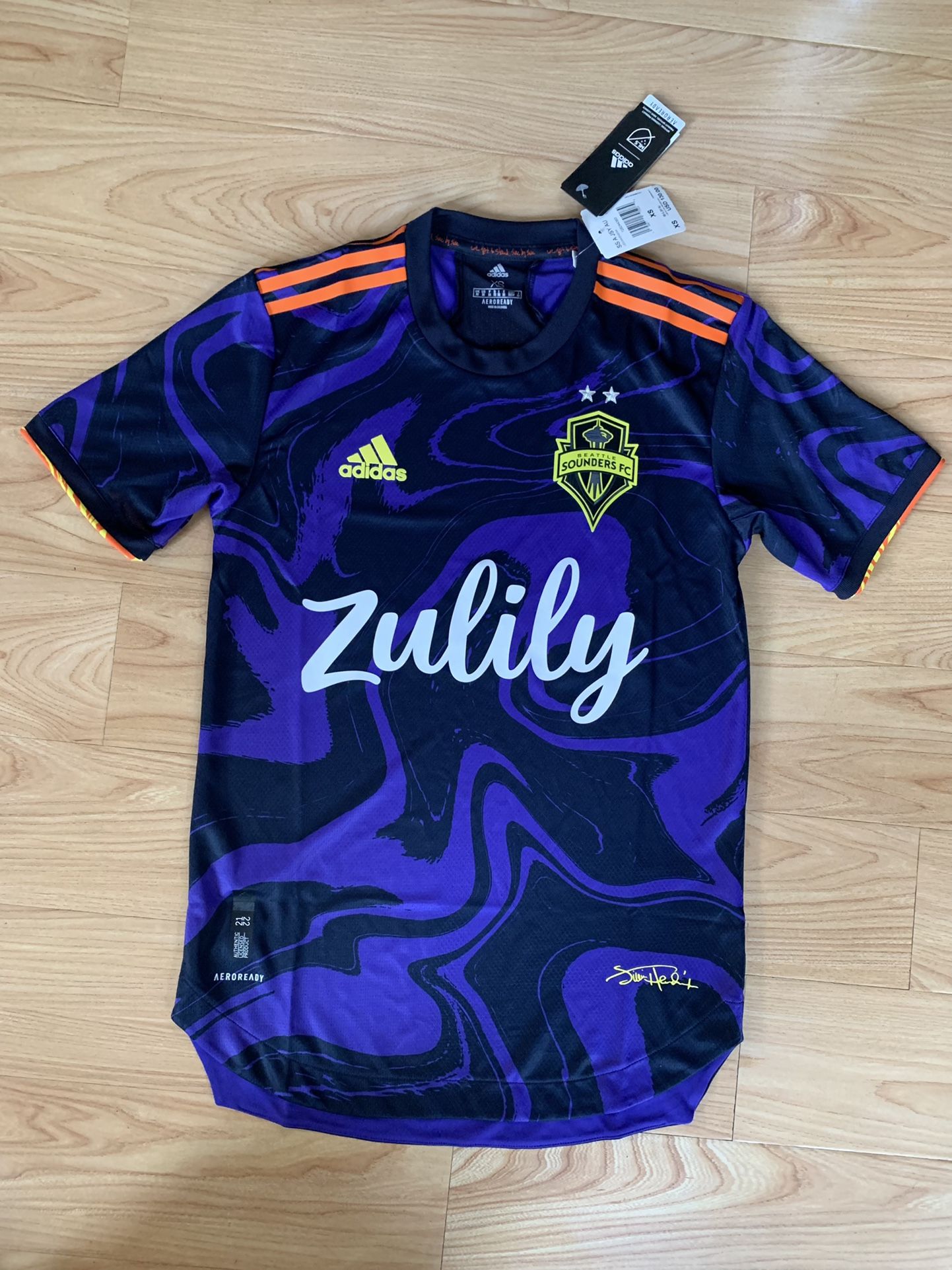 🔥🔥 Adidas x Jimi Hendrix Seattle Sounders Jersey
