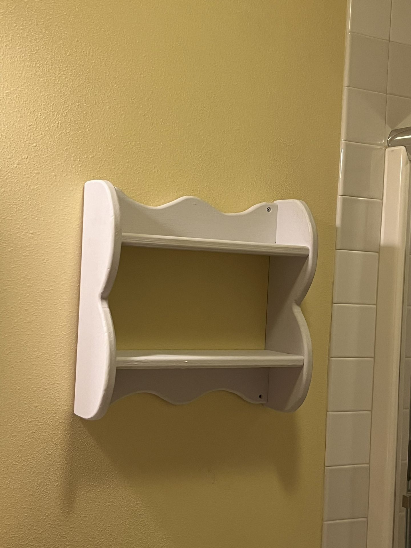 PENDING: Two-tier White Shelf