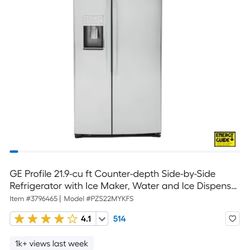 GE Profile Side by Side Refrigerator- GPZS22MYKFS- Brand New