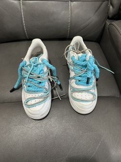 Size 6 Custom White Air Force Ones