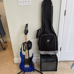 Go Ibanez Mikro Electric Guitar With Amp And Case