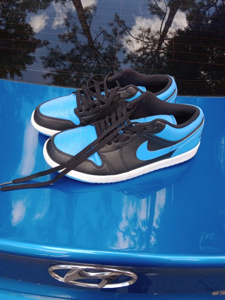 Black And Blue Air Jordan, Size 10