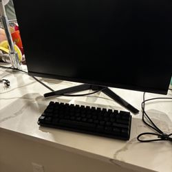 165Hz Gaming Monitor + Mechanical Keyboard (Blue Switches)