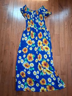 Sunflower maxi dress