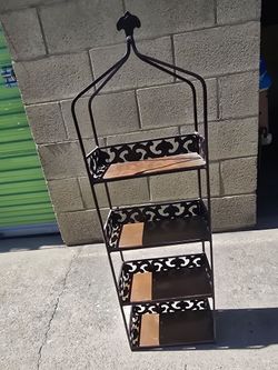 4-Tier Metal Decorative Display Shelf