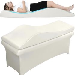 Ergonomic Lash Bed Topper/Massage Table Pad with Washable Cover 