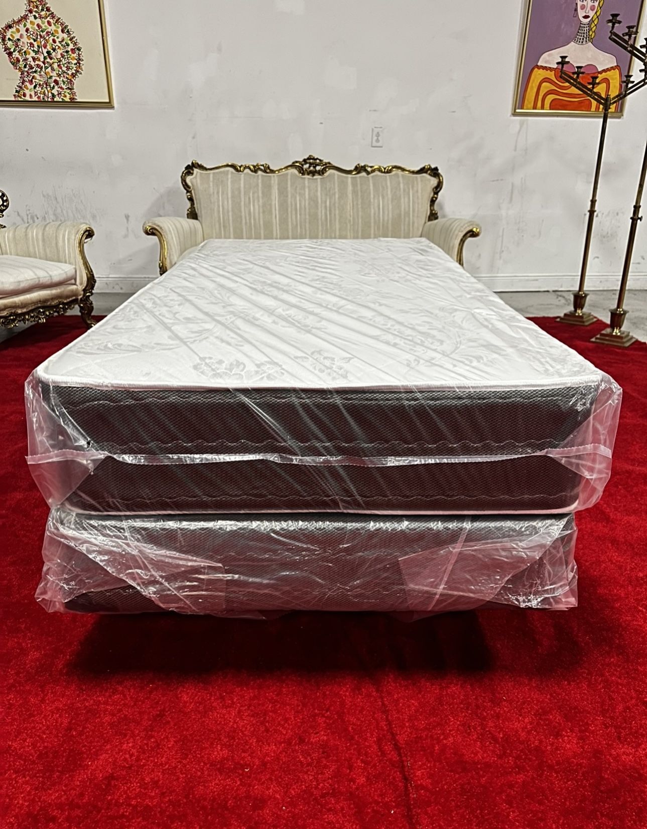 Mattress Twin Size Estándar With Box Spring Included