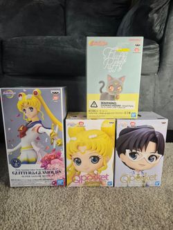 Sailor Moon Anime Figure Bundle (4 Pcs) - Banpresto Brand New Factory Sealed