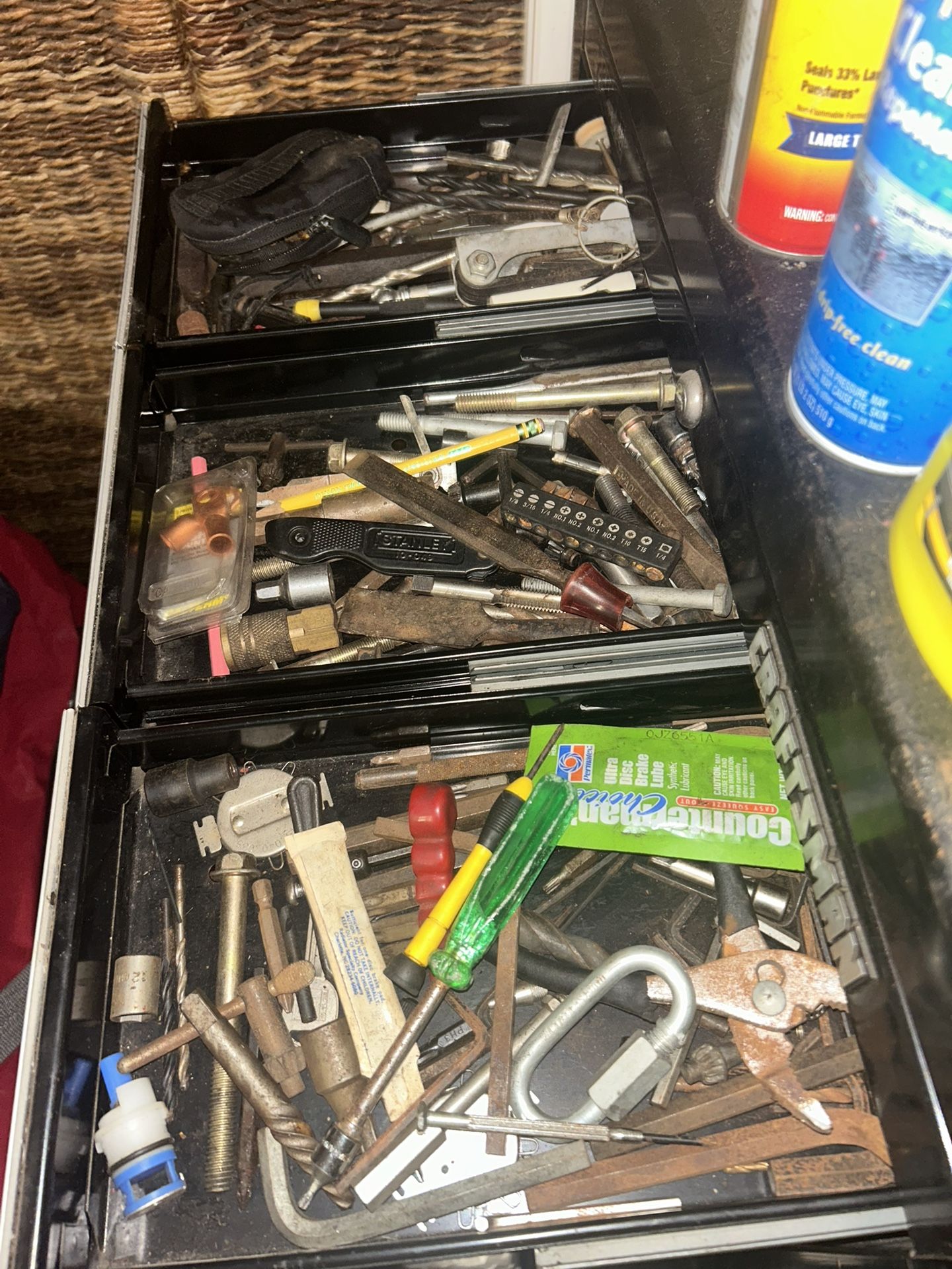 Black Craftsman’s Rolling Tool Box.
