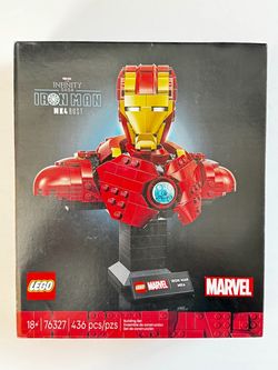 NEW LEGO Marvel Iron Man MK4 Bust 76327 – Sealed  Brand new, never opened LEGO Marvel Iron Man MK4 Bust set #76327