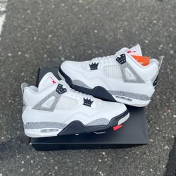 Jordan 4 White Cement 