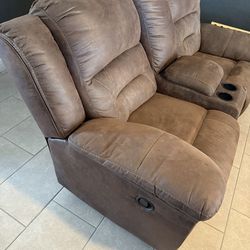 2 piece recliner sofa set