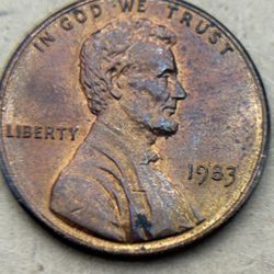 1983 Lincoln Memorial Penny,  Coin, No Mint Mark, DDO  