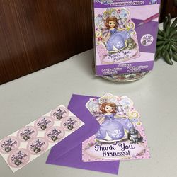 Postcard Thank You Cards Disney princess Sofia the First 