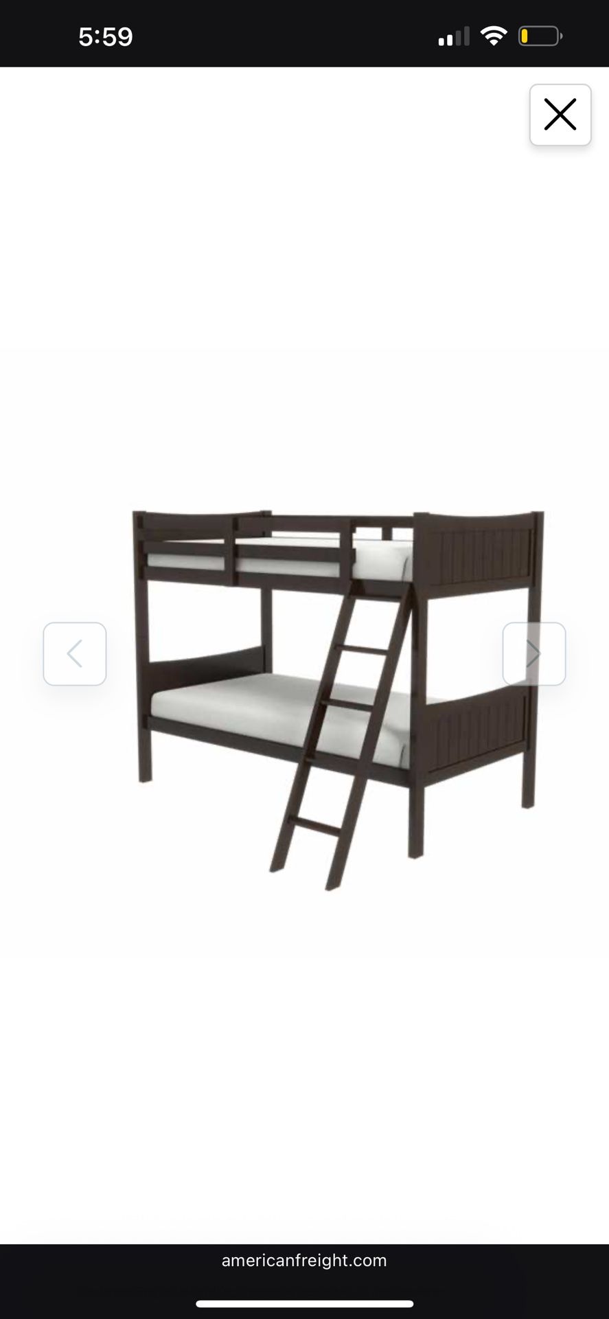 Twin Bunk bed And Mattress