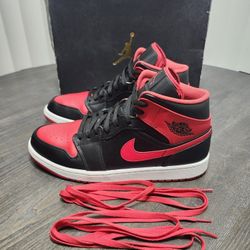 Mens Air Jordan 1 Bred Alternate Size 12 
