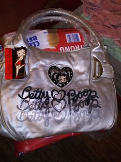 Lovely Silver Betty Boop Purse